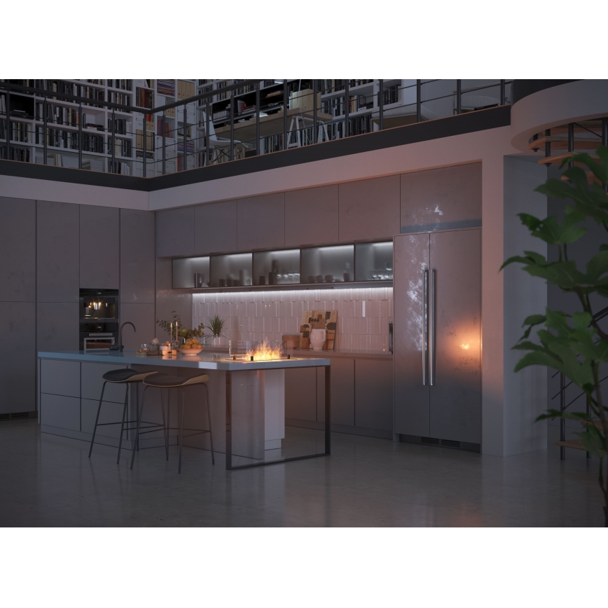 InFire - Inbyggd BIO eldstad 8,5x60 cm 3,5kW svart