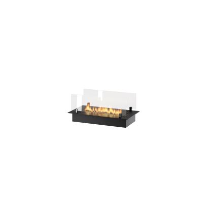 InFire - Inbyggd BIO eldstad 8,5x60 cm 3,5kW svart