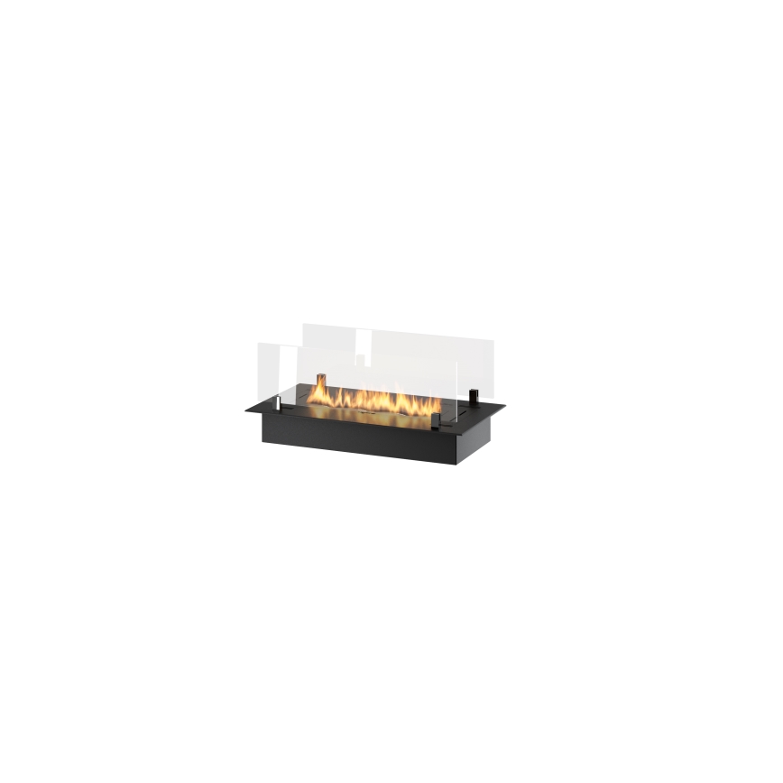 InFire - Inbyggd BIO eldstad 8,5x60 cm 3,5kW svart