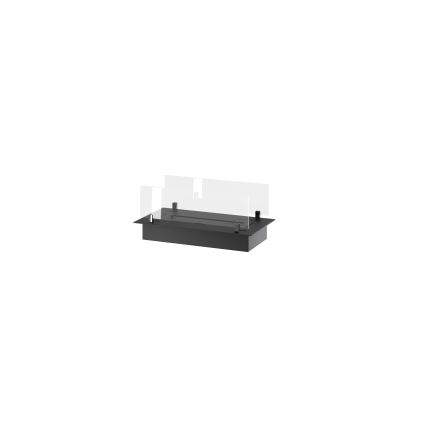 InFire - Inbyggd BIO eldstad 8,5x60 cm 3,5kW svart