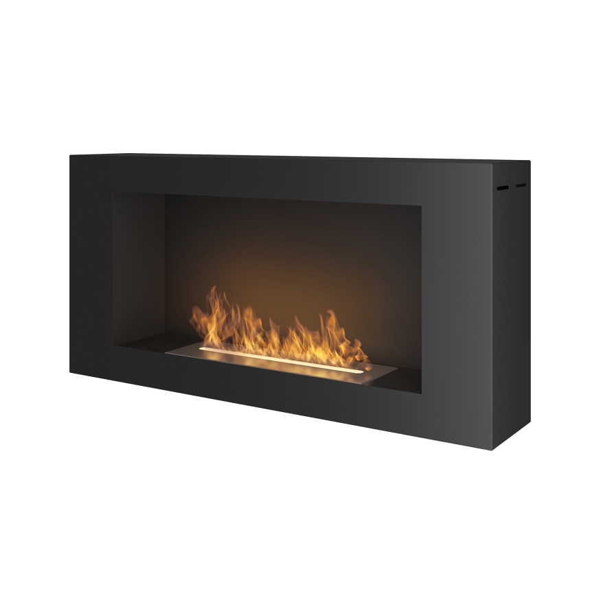 InFire - Vägg BIO eldstad 44x91 cm 3kW svart