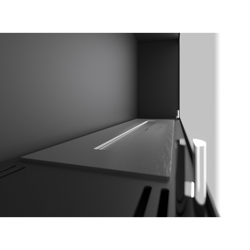 InFire - Vägg BIO eldstad 44x91 cm 3kW svart