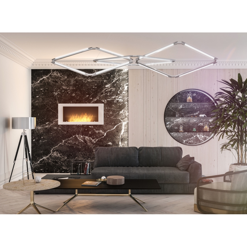 InFire - Väggmonterad BIO-kamin 120x56 cm 3 kW vit