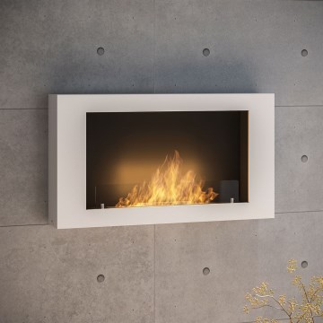 InFire - Wall BIO fireplace 100x56 cm 3kW vit