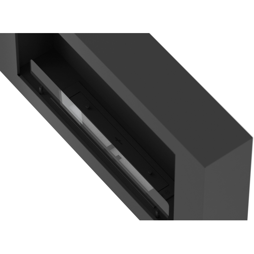 InFire - Wall BIO fireplace 100x56 cm 3kW svart