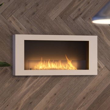 InFire - Wall BIO fireplace 120x56 cm 3kW vit