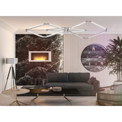 InFire - Wall BIO fireplace 120x56 cm 3kW vit