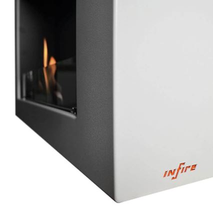 InFire - Wall BIO fireplace 120x56 cm 3kW vit