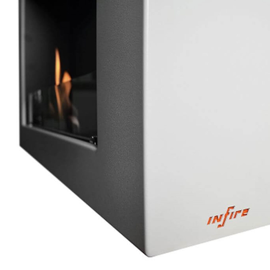 InFire - Wall BIO fireplace 120x56 cm 3kW vit