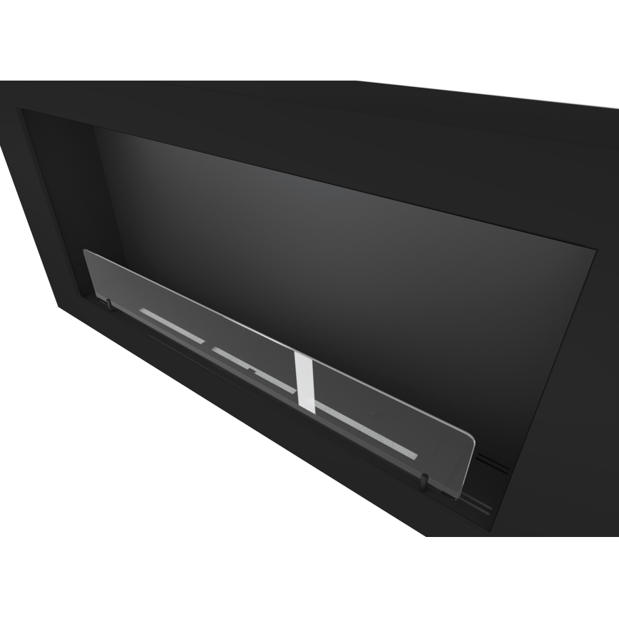 InFire - Wall BIO fireplace 120x56 cm 3kW svart