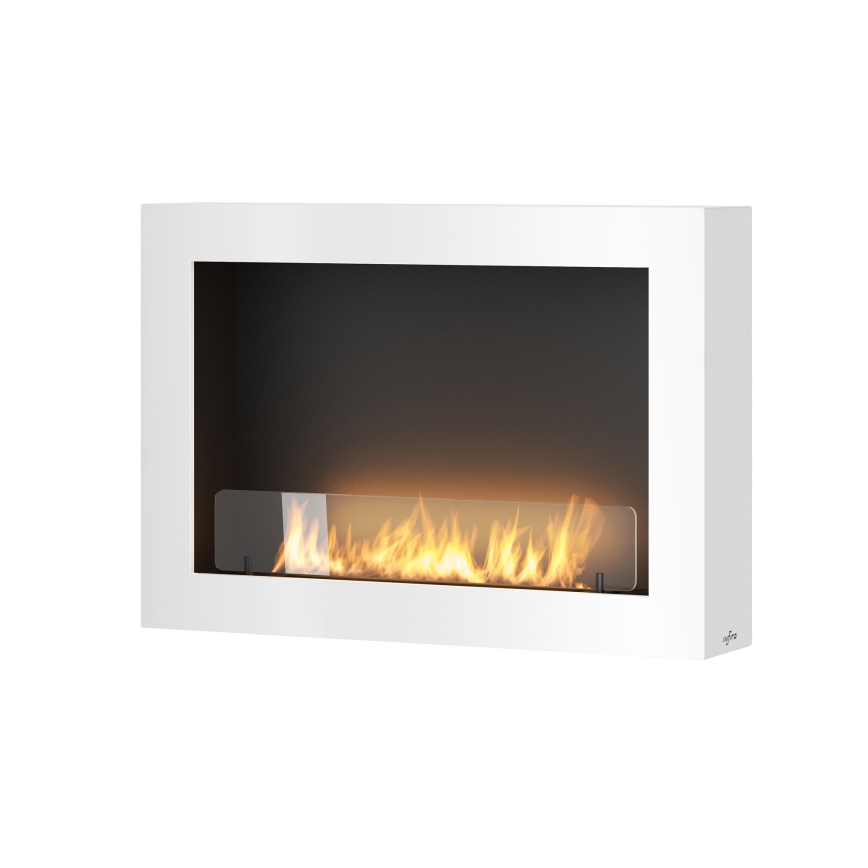 InFire - Wall BIO fireplace 80x56 cm 3kW vit