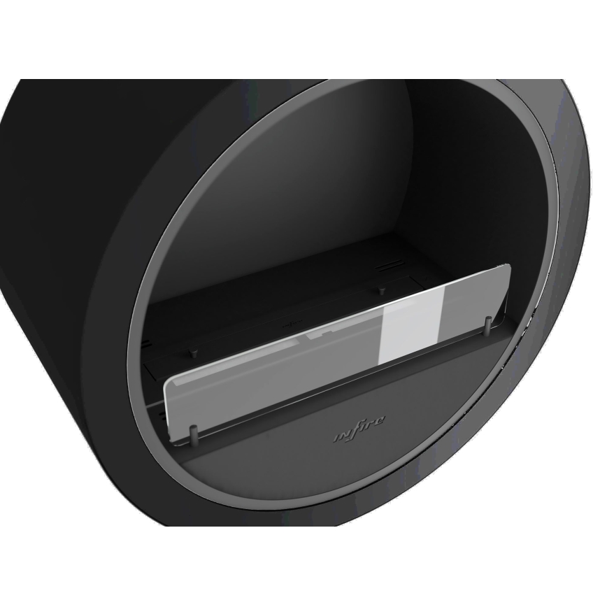 InFire - Wall BIO fireplace diameter 70 cm 3kW svart