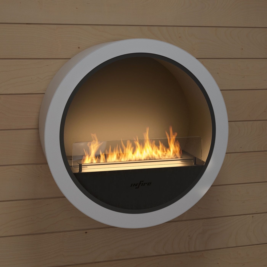 InFire - Wall BIO fireplace diameter 70 cm 3kW vit