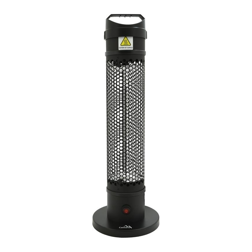 Infraröd golvvärmare 1000W/230V IP44 svart
