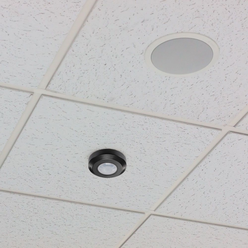 Infraröd rörelsesensor 360° 200W/230V svart