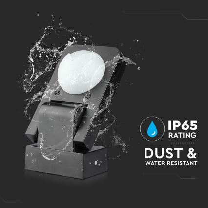 Infraröd utomhusrörelsesensor 360° 1000W/230V IP65 svart