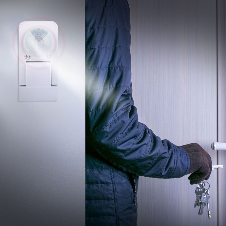 Infraröd utomhusrörelsesensor 360° 1000W/230V IP65 vit