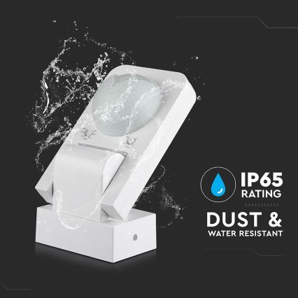 Infraröd utomhusrörelsesensor 360° 1000W/230V IP65 vit