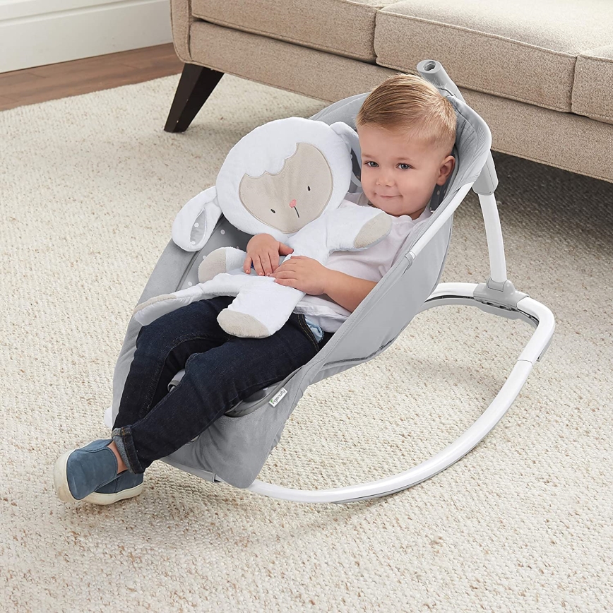 Ingenuity - Babygunga med melodi CUDDLE LAMB 3xLR14