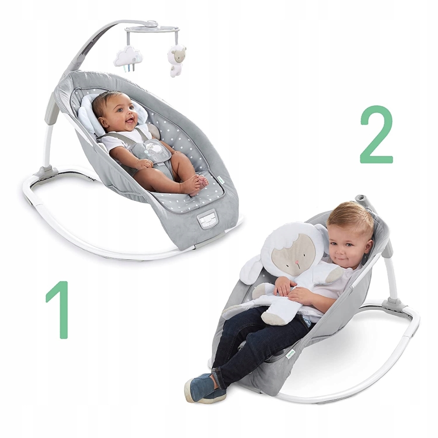 Ingenuity - Babygunga med melodi CUDDLE LAMB 3xLR14