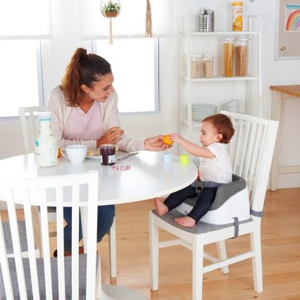 Ingenuity - Booster seat för dining table$12i1 SMARTCLEAN TODDLER grå