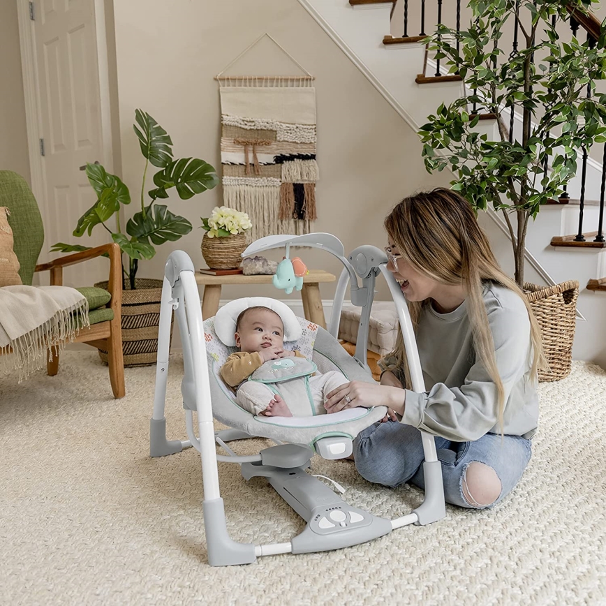 Ingenuity - Vibrerande babygunga med musik 2i1 WIMBERLY 4xD + 1xC