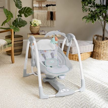 Ingenuity - Vibrerande babygunga med musik 2i1 WIMBERLY 4xD + 1xC