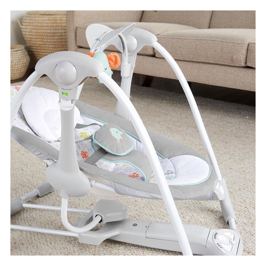 Ingenuity - Vibrerande babygunga med musik 2i1 WIMBERLY 4xD + 1xC