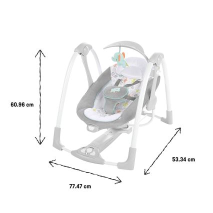 Ingenuity - Vibrerande babygunga med musik 2i1 WIMBERLY 4xD + 1xC