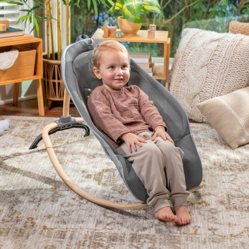 Ingenuity - Vibrerande babysitter med musik EVERY SEASON WESLEY grå