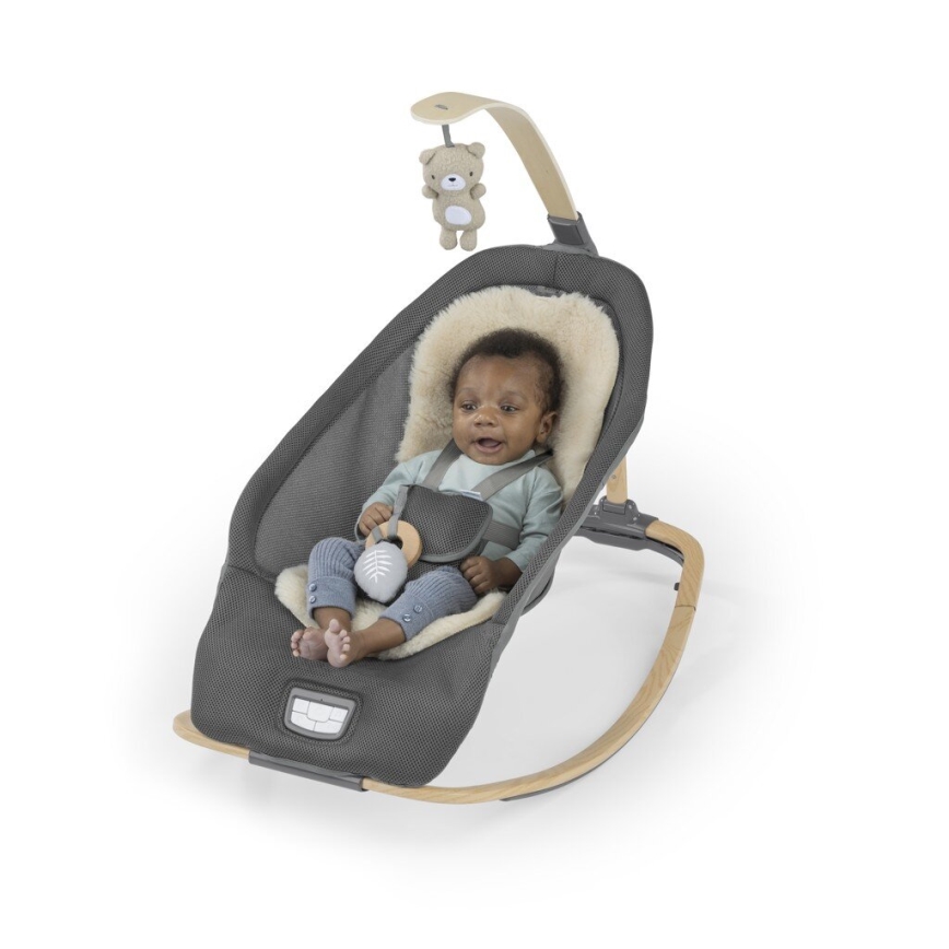 Ingenuity - Vibrerande babysitter med musik EVERY SEASON WESLEY grå