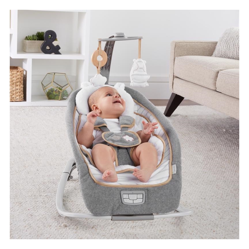 Ingenuity - Vibrerande babysitter med sång  BOUTIQUE 3xLR14