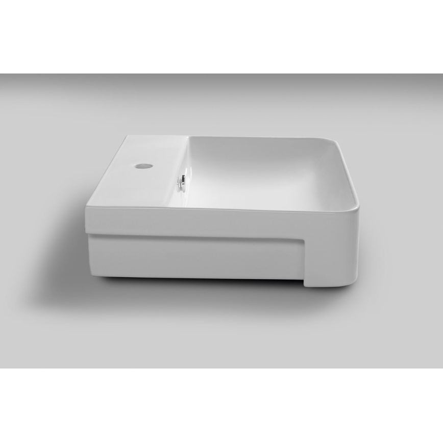 Isvea - Halvinfällt tvättställ SOTT AQUA 59x49 cm keramik/vit