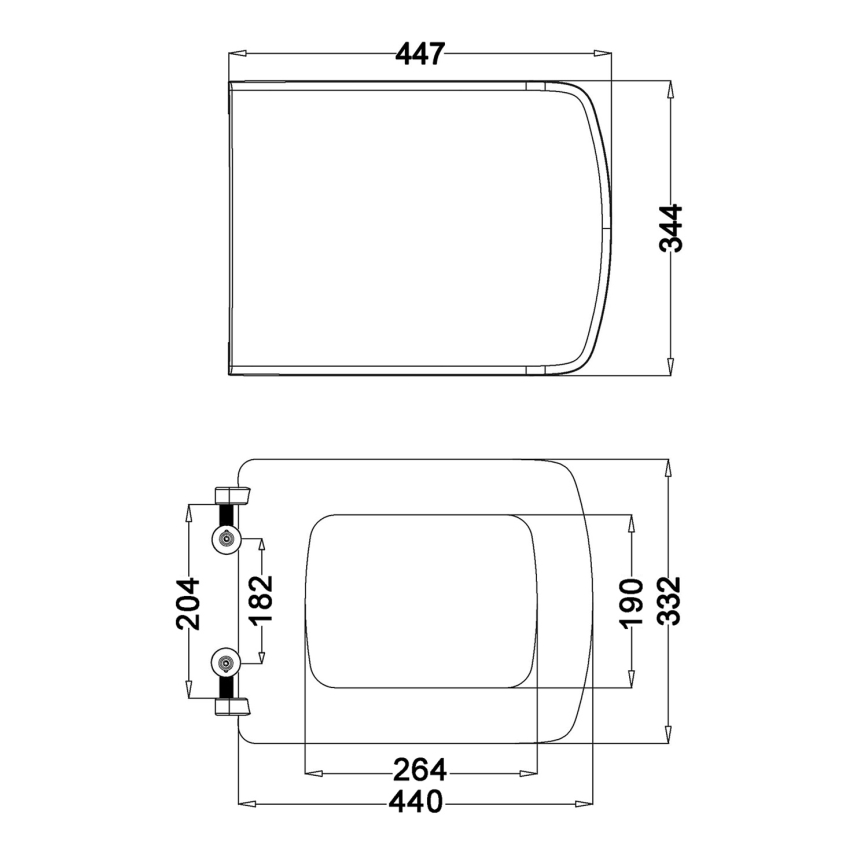 Isvea - Toalettsits SoftClose PURITY vit