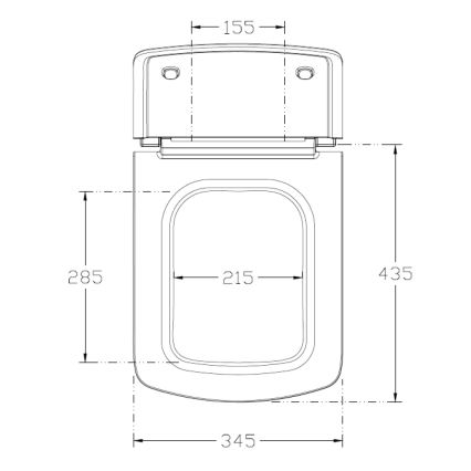 Isvea - Toalettsits SoftClose PURITY vit