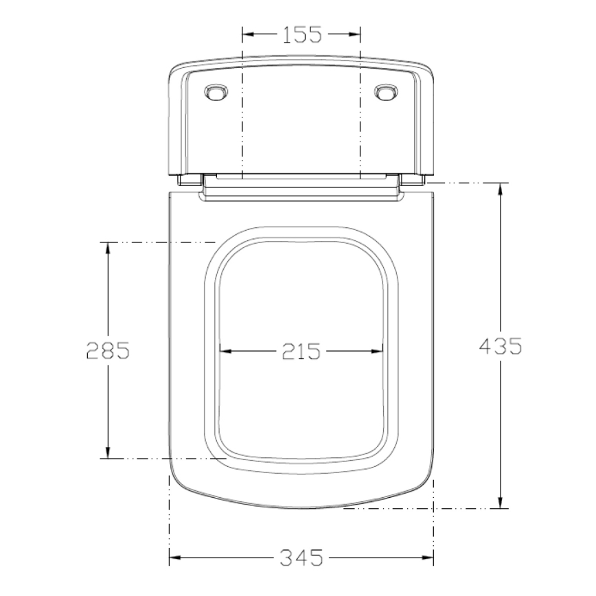 Isvea - Toalettsits SoftClose PURITY vit