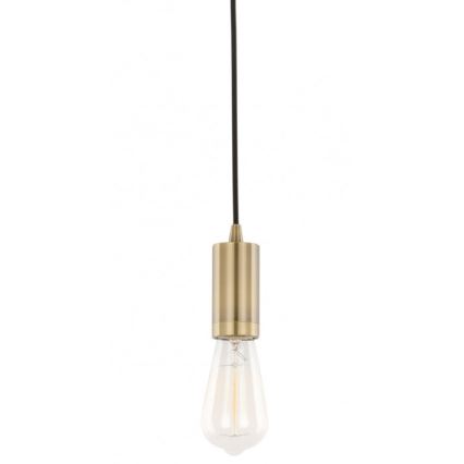 ITALUX - Ljuskrona med textilsladd MODERNA 1xE27/60W/230V brons