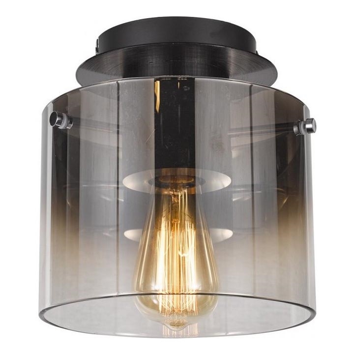 ITALUX - Ersättningsglas för ljuskrona, golvlampa och taklampa JAVIER E27 grå