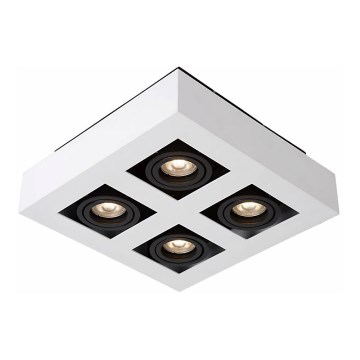 ITALUX IT8001S4-WH/BK - Takbelysning CASEMIRO 4xGU10/50W/230V
