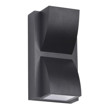 ITALUX - LED vägglampa för utomhusbruk EDGAR 2xLED/3W/230V IP54 3000K svart