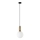 ITALUX - Ljuskrona med textilsladd ALDEVA 1xE27/40W/230V diameter 20 cm svart/brons