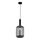 ITALUX - Ljuskrona med textilsladd ANTIOLA 1xE27/40W/230V diameter 20 cm svart
