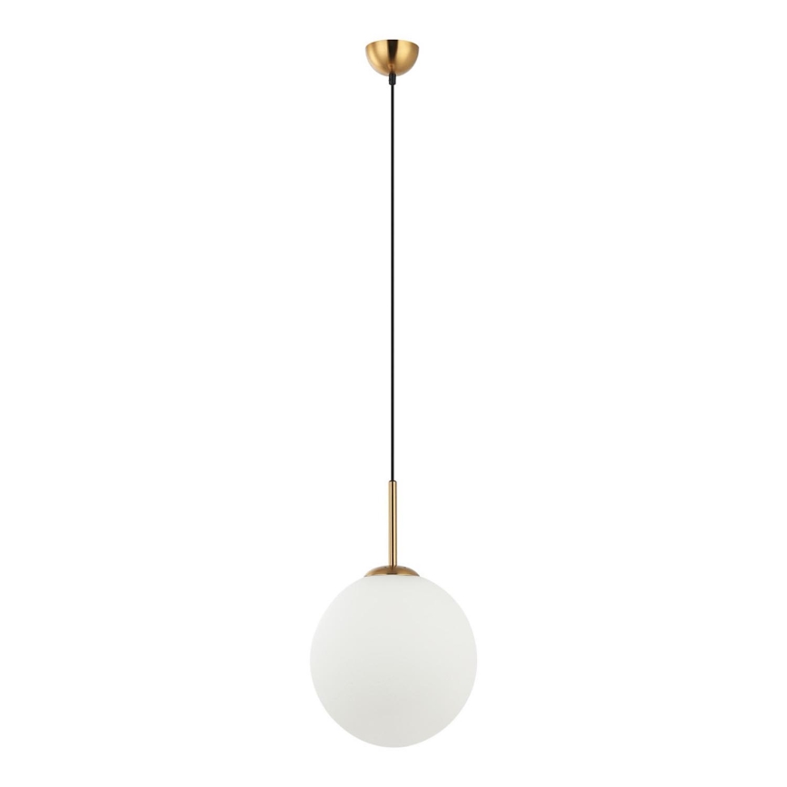 ITALUX - Ljuskrona med textilsladd DEORE 1xE27/40W/230V diameter 30 cm brons