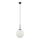 ITALUX - Ljuskrona med textilsladd DEORE 1xE27/40W/230V diameter 30 cm svart