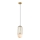 ITALUX - Ljuskrona med textilsladd MATTY 1xE27/40W/230V diameter 15 cm guld