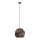 ITALUX - Ljuskrona med textilsladd PALERMO 1xE27/40W/230V diameter 32 cm antracit