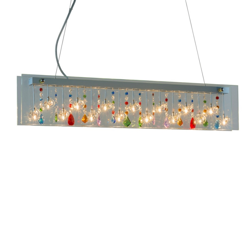 ITALUX MD6605-15A - Ljuskrona med snöre DOMINO 15xG4/20W/230V