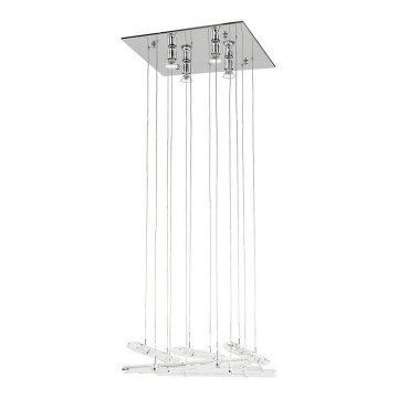 ITALUX MD8103-16B3 - Ljuskrona med snöre DIAMOND 4xGU10/50W/230V + 12xG4/10W