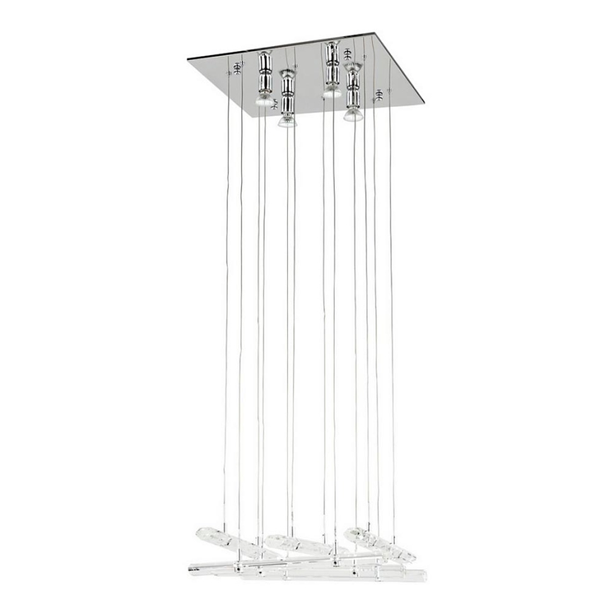 ITALUX MD8103-16B3 - Ljuskrona med snöre DIAMOND 4xGU10/50W/230V + 12xG4/10W