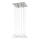 ITALUX MD8103-16B3 - Ljuskrona med snöre DIAMOND 4xGU10/50W/230V + 12xG4/10W